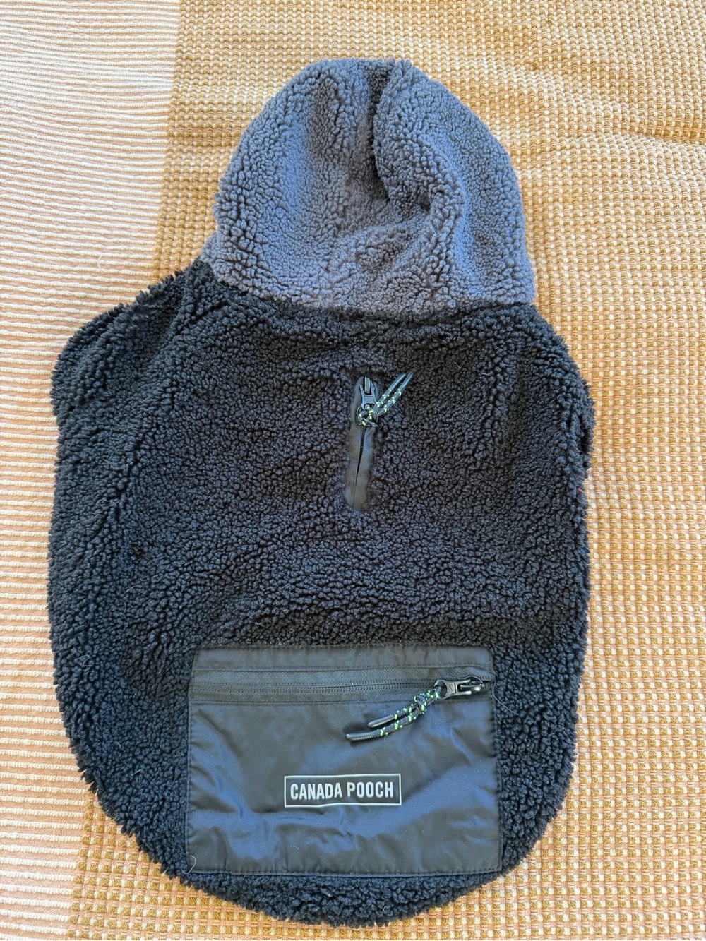 Canada Pooch Black & Gray Sherpa Hoodie for Dogs